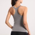 thumbnail image 2 of SWSMCLT Women's Tank Top Workout Fitted Summer Spring Vest Backless Yoga Fall Sleeveless Running Soft Top Grey Small, 2 of 4