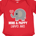 thumbnail image 4 of Inktastic Mimi and Pappy Love Me Boys or Girls Long Sleeve Baby Bodysuit, 4 of 5
