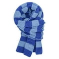 thumbnail image 2 of Ljudmp Striped Shawl Wraps for Women Men Fall Winter Furry Colorblock Scarf Knitted Cold-weather Neck Wrapping Head Scarf Neck Cover Blue, 2 of 8