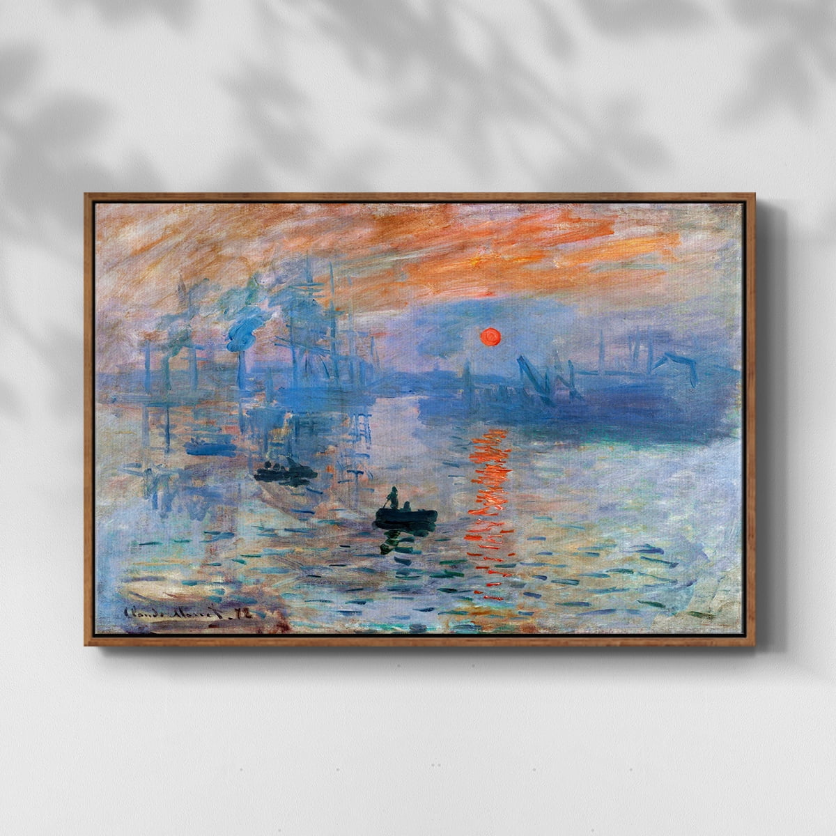 Vintage Landscape-CVIII By Wexford Home Framed in Walnut Wood Gallery Wrapped Canvas 25 in. x 37 in.