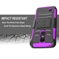 thumbnail image 6 of LG Aristo Case, LG LV3 Case, LG Phoenix 3 Case, LG K8 2017 Case, Dual Layers [Combo Holster] Case And Built-In Kickstand And Circlemalls Stylus Pen (Purple), 6 of 6