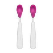 OXO Tot Feeding Spoon Set With Soft Silicone, Pink