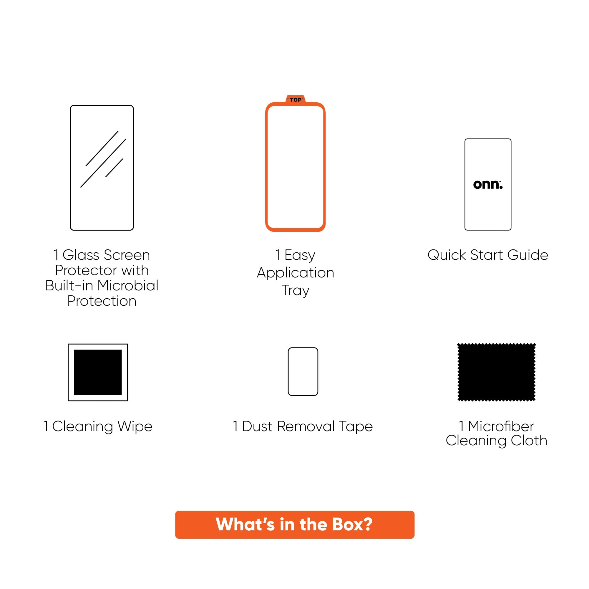 onn. Glass Screen Protector for Samsung Galaxy S21 5G