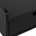 thumbnail image 5 of Kate and Laurel Kitt Modern Floating Shelf with Drawers, 28 x 12 x 6.5 inches, Black, Chic Floating Storage Console Table or Desk for Wall, 5 of 9