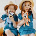 thumbnail image 5 of Bluey Familia Bluey Bingo Hermano Hermana Muñeco Peluche 2 Naranja/Azul, 5 of 5