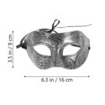 thumbnail image 2 of Plastic Masquerade Mask for Men Vintage Antique Mask for Decoration 6Pcs, 2 of 4