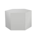 thumbnail image 1 of Mesa auxiliar modular Benzara CID Keli 38 cm gris claro brillante, 1 of 5