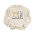 thumbnail image 7 of Ink Printed Image NOT a Quilt Patch - 3 Bunnies Easter Patchwork Pullover Sand Sweatshirt Adult X-Large, 7 of 7