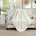 thumbnail image 6 of Home Soft Things Faux Fur Throw - Gardenia - 50'' x 60'', 6 of 7
