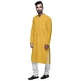 thumbnail image 4 of Atasi mens kurta Cotton Satin ethnic kurta for boys solid wedding Long kurta, 4 of 7
