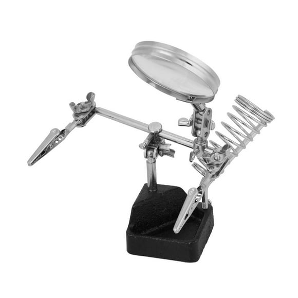 Helping Hand Magnifier,Multifunctional Helping Hand 5X Magnifying Glass Helping Hand Magnifying Enhanced Features
