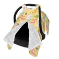 thumbnail image 2 of Naloa Summer Animals Baby Car Seat Cover, Breathable Baby Carrier Cover, Multiuse Baby Carrier Cover & Nursing Breastfeeding Cover, 2 of 5