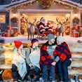 thumbnail image 5 of Christmas Garage Door Cover Decorations, Santa's Workshop Store Backdrop Banner, Large Outdoor Holiday Decor, 5 of 7