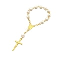 thumbnail image 4 of Pulsera con de vidrio Adorno colgante Artesanía Colgante Estilo retro Virgen María Dorado Fernando Pulsera con cuentas, 4 of 8