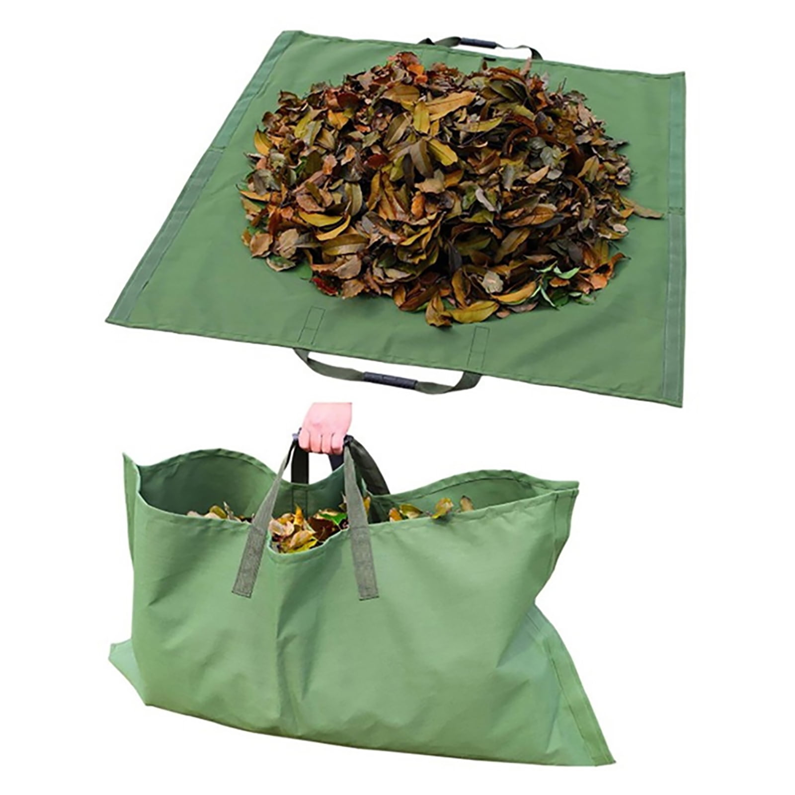 Garden Leaf Storage Bag Outdoor Lawn Yard Waste Tarp Container