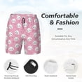 thumbnail image 3 of Balery Cute Cat Mens Swim Trunks Swim Shorts for Men Quick Dry Inseam Beach Shorts with Compression Liner Pocket-3X-Large, 3 of 9