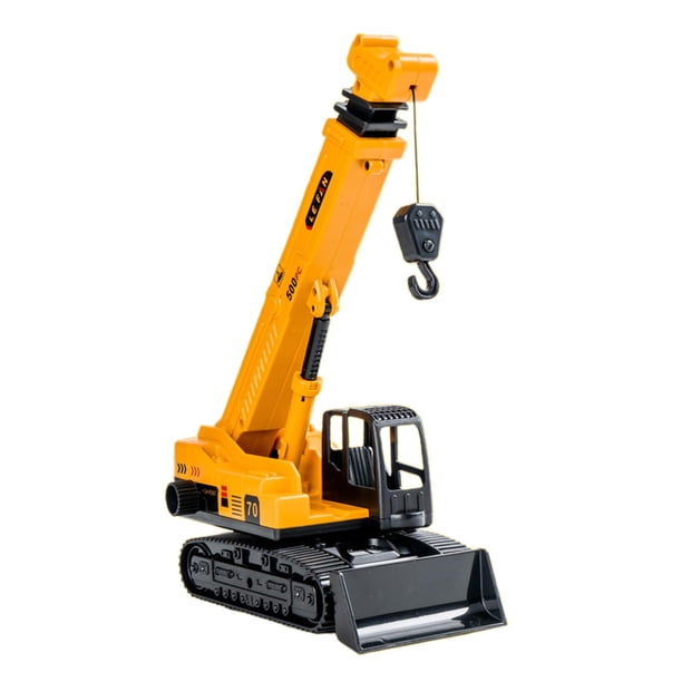 Vehículo de ingeniería, excavadoras de coche, juguete resistente para niños, vehículo de ingeniería inercial, juguete para decoración, coleccionable Grúa de elevación