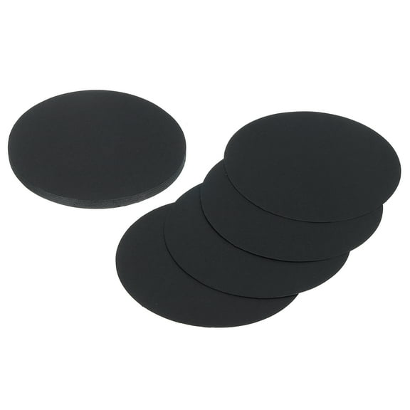 24 Pcs Circle Card Stock, 3.9 Inch Cardstock Paper Circles for Craft, Black