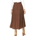 thumbnail image 3 of Fantaslook Midi Pleated Skirts for Women Polka Dot Swing High Waist Maxi Skirt with Pockets Dresses, 3 of 9