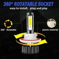 thumbnail image 6 of For Ford F-150 2004-2011 2012 2013 2014 LED Headlight Bulbs H13 9008 High and Low Beam 2pcs, 6 of 11