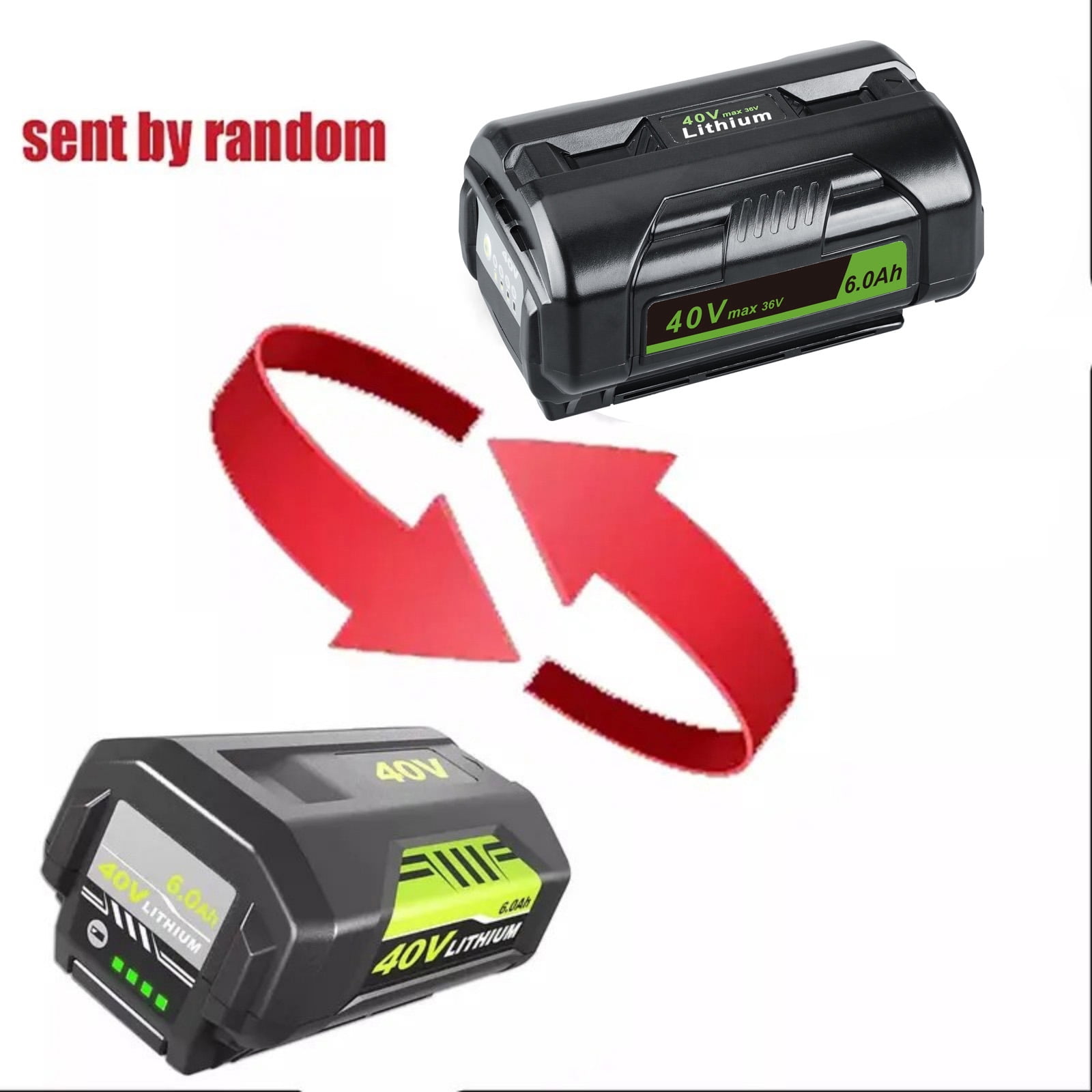 Upgraded 8.0Ah Replacement for Ryobi 40V Battery Compatible with OP4026 OP40601 OP4050A OP4040 40V Cordless Power Tools