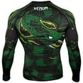 thumbnail image 2 of Venum Men's Green Viper Long Sleeve Rash Guard MMA BJJ Black/Green, 2 of 2
