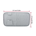 thumbnail image 2 of Universal Car Sun Visor CD Holder DVD VCD Card Storage Pocket PU Leather CD Organizer, Grey, 2 of 10