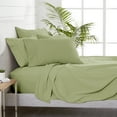thumbnail image 4 of Bare Home 5 Piece Sheet Set, Microfiber, 2 Extra Pillowcases, Twin XL, Sage, 4 of 6