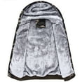 thumbnail image 4 of Jakets for Men Hooded Fleece Pullover Warm Winter Fuzzy Sherpa Lined Camouflage Jackets Coat, 4 of 5