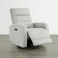 thumbnail image 5 of Spruce & SpringPower Swivel Glider Recliner with USB Charging for Home Theater, Gray-Power Headrest, 5 of 8