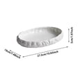 thumbnail image 3 of Outdor Dinner Plates Rock Texture Ceramic Main Dish Plate Kitchen Household Pasta Steak Dish Plate Pure White Characteristic Tableware Plates, 3 of 6