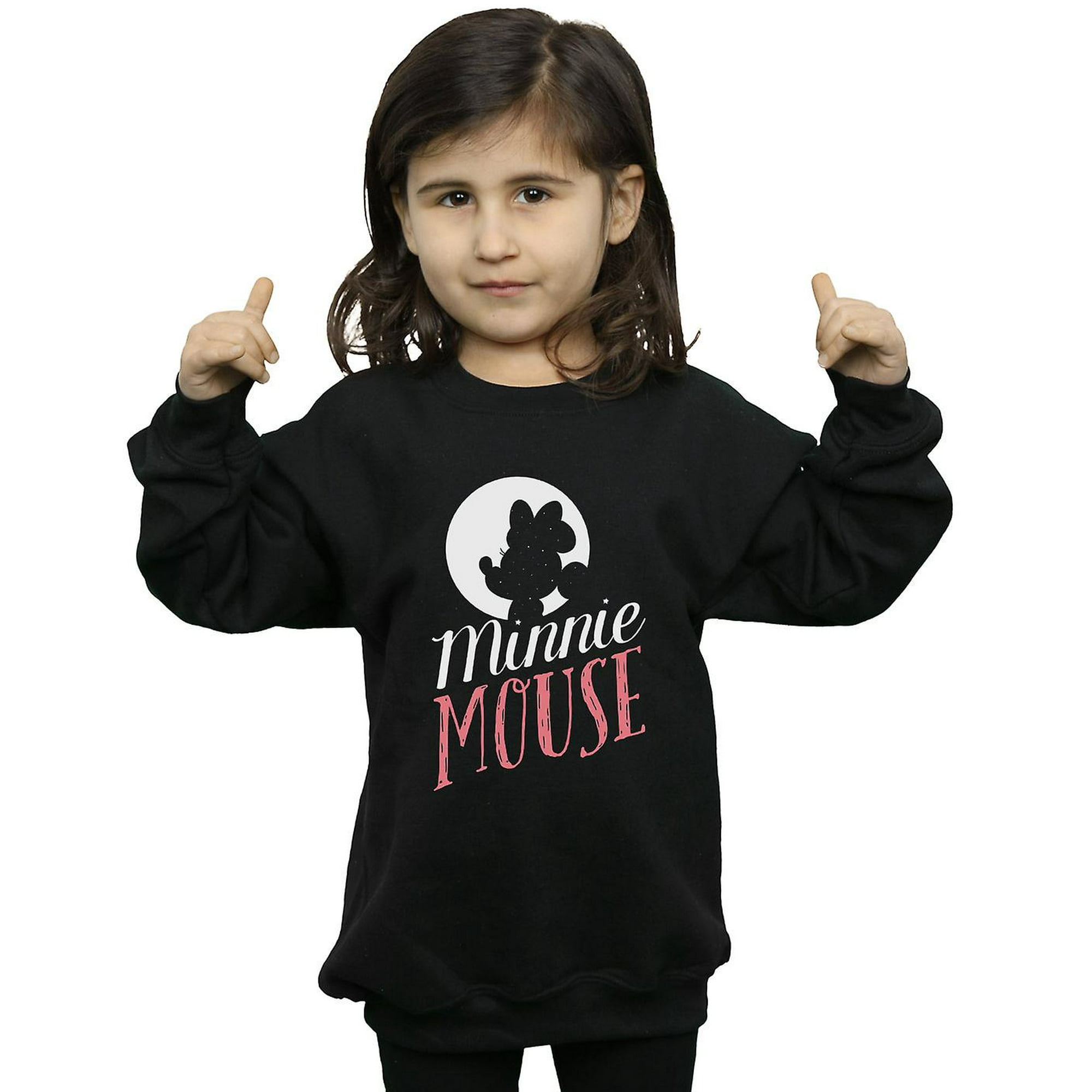 Disney Girls Minnie Mouse Moon Silhouette Sweatshirt Walmart