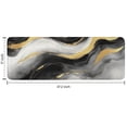 thumbnail image 7 of Black White Gray Gold Marble Pattern Kitchen Rug Mat,Kitchen Runner Rugs Non Skid Washable,Decorative Kitchen Floor Mats for Kitchen,Sink,Laundry,17"x47.2", 7 of 7