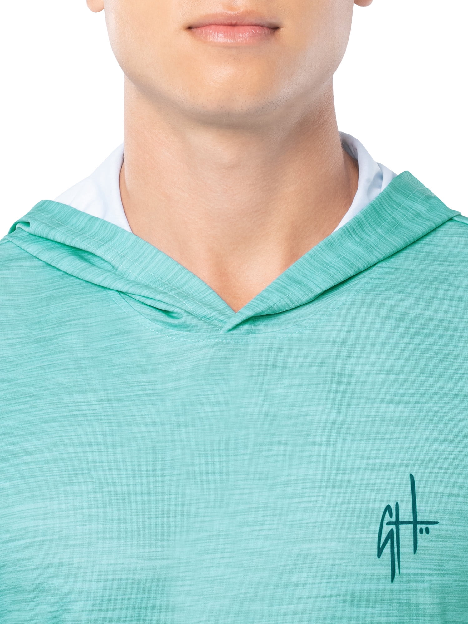 GH BY GUY HARVEY Men's Long Sleeve Sun Protection Vintage Yellowfin Hoodie