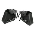 thumbnail image 2 of Large Capacity Black Faux Leather Motorcycle Saddlebag, 2, 2 of 10