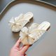 thumbnail image 3 of Zapatillas de boca de pez de malla de encaje para niñas, zapatos de princesa Baotou con fondo suave y perlas para niñas, 3 of 6