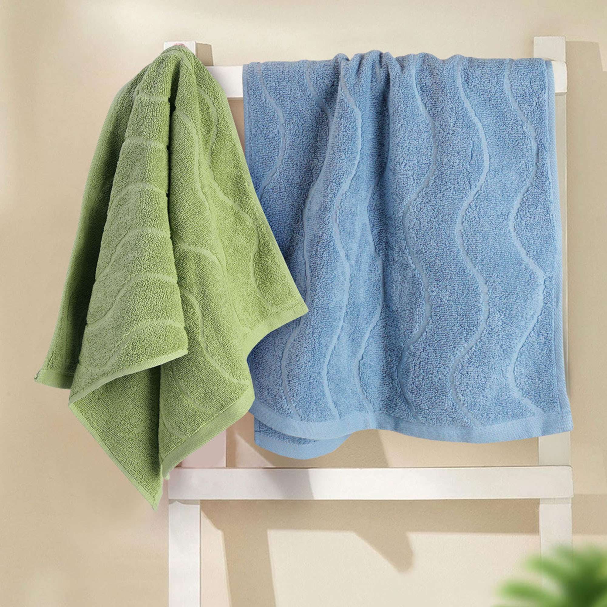 Deago 4 Pack Soft & Absorbent Cotton Hand Towels for Bathroom - Multipurpose Face Towels for Bath, Gym and Spa (14" x 29")