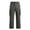 06#Dark Gray, variant on Relaxed Straight Leg Cargo Long Trousers For Men Elastic Stretch Drawstring Waist Large Side Cargo Pockets Soft Breathable Twill Fabric Hiking Work Pants