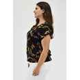thumbnail image 2 of Blusa manga corta Roman Fashion 5523 Negro Talla Extra, 2 of 6