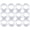 Clear, variant on Set of 12 Handcrafted Napkin Rings - Acrylic Round Napkin Holders for Dining Table Décor (Clear 2)