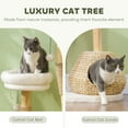 thumbnail image 4 of PawHut 41" Cat Tree for Indoor Cats with Wooden Cat Scratching Posts, Condo, 4 of 9