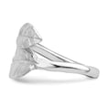 thumbnail image 3 of Sterling Silver Rhodium-plated Leaf Ring QR6561, 3 of 5