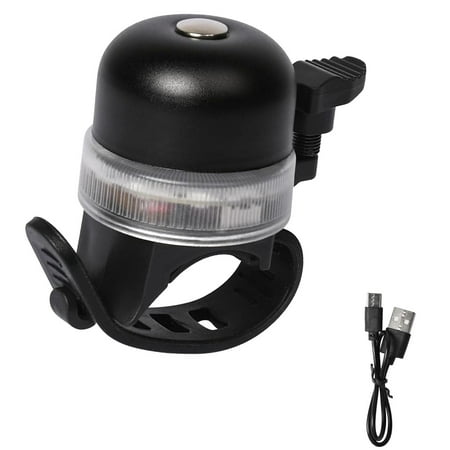 Wellsay Bicycle with Clear Loud Sound, 3 Light Modes, Type-C Charging, Adjustable Handlebar Mount with Rubber Belt, Suitable for and Adults