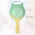 thumbnail image 2 of 1 Pc Women Cat's Ears Airbag Hair Comb for Straight Curly Hair Green Yellow ABS TPR, 2 of 6