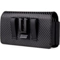 thumbnail image 6 of Dual Horizontal Belt Clip Holster 2 Cell Phone Pouch Case Holder for iPhone 15 Pro Max, 16 Pro Max, 14 Plus, 13 Pro Max Galaxy S25 Ultra S24 FE S23 Ultra S21+ A16 A35 A15 A54 Pixel 8 Pro 7 OnePlus 12, 6 of 7