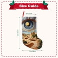 thumbnail image 3 of Bingfone Surreal Desert Eye Landscape Print Personalized Christmas Stocking - Snowman Design Large 18 inch,Family Holiday Season Decor, 3 of 8