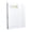 White, variant on 3 Ring Binder Folder, 1 inch Wide Spine Plastic Binders Cover, A4 Size Loose Leaf Notebook Shell, Document Organizer Folders with Elastic Band for Home Classroom Office Supplies