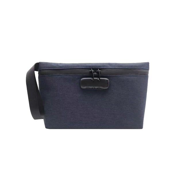 Combination Lock Organizer Money Bag Smell Proof Document Security Credit Cards