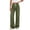 Green, variant on Dzrciro Denim Pants for Women, Drawstring High Waist Straight Leg Jeans with Side Pockets, Casual Daily Office Working Long Pants S-2XL