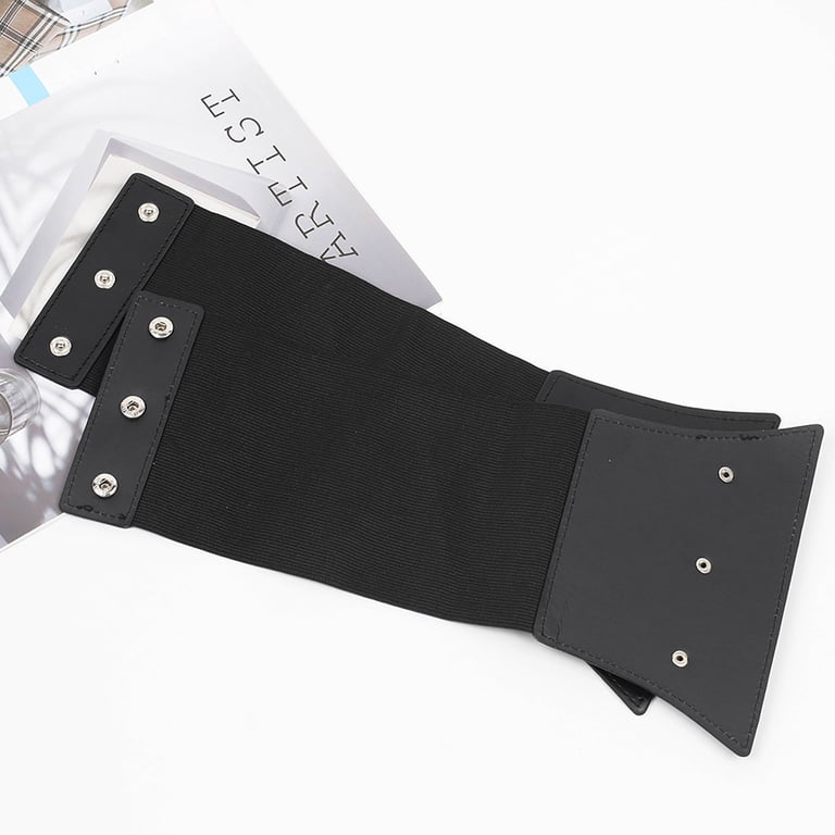 Wide Elastic Corset Belt with Metal O-Ring Heart-Ring for Waist Shaping JKEEMI Women Corset Belt Metal O-Ring Heart-Ring Wide  main image 3
